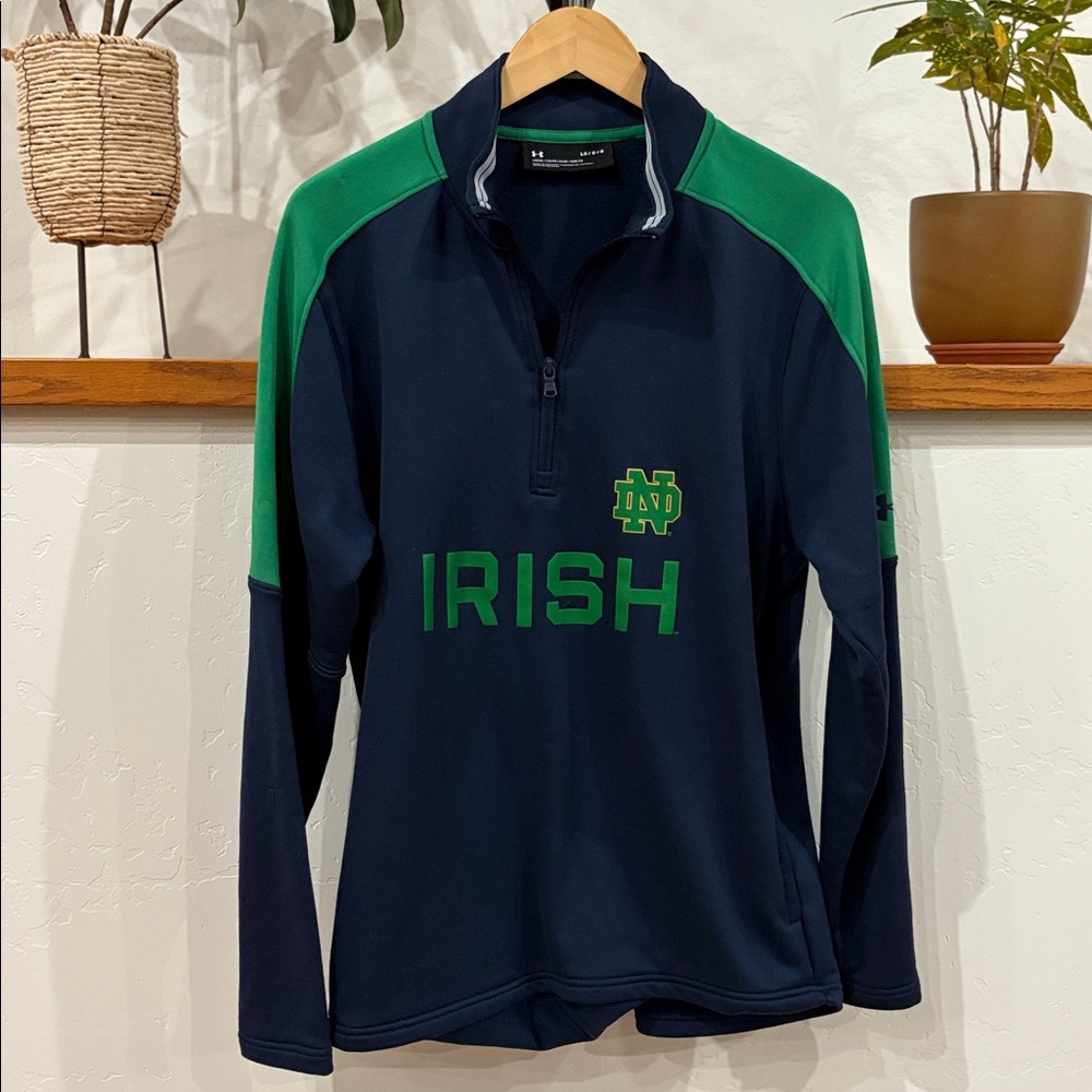 Under Armour Men’s Notre Dame Fighting Irish Motivate Long Sleeve Quarter Sleeve